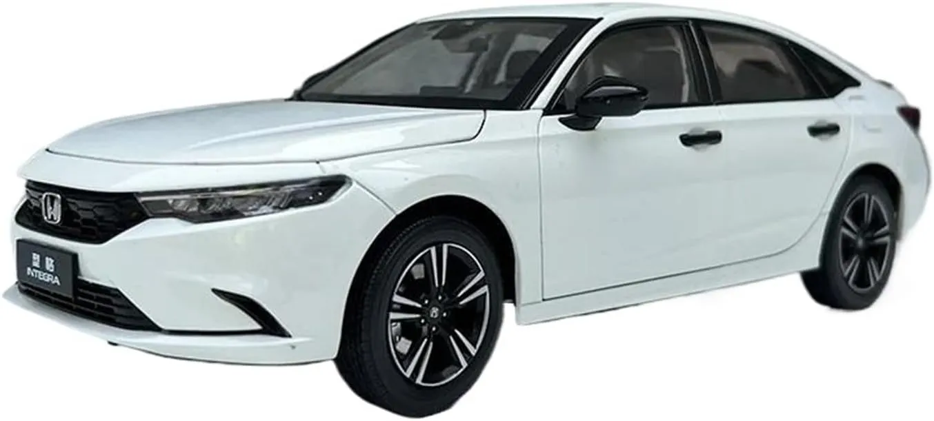 Simulation Car Model 1:18 for Honda Integra Simulation Alloy Car Model Collection Display Home Decoration Mini Vehicles Toys(White)