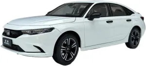 Simulation Car Model 1:18 for Honda Integra Simulation Alloy Car Model Collection Display Home Decoration Mini Vehicles Toys(White)