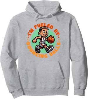 Slam Dunk Master Colorful Basketball Character Hoopster Kids Pullover Hoodie