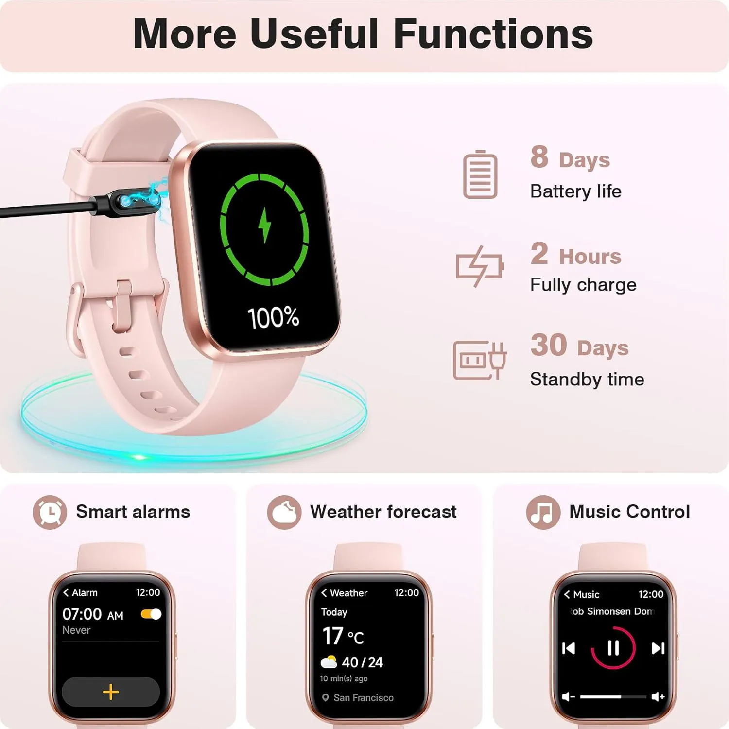Smart Watches for Women Android iPhone, [1.8'' HD Screen] Smartwatch Alexa Built-in Fitness Tracker Watch with Bluetooth Calls, IP68 Waterproof, Heart Rate/Sleep/SpO2 Monitor, 110 Sports Mode