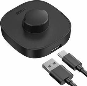 Smart Ring Charging Size 8, Compatible with Oura Ring Gen3 Charger, Fast Charging Dock and USB-C Cable, Charger for Smart Ring (Black)