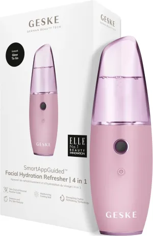 SmartAppGuided™ Facial Hydration Refresher | 4 in 1 | Water Atomizer | Moisturizing Spray Machine | Face Mister | Humidifier for Natural Glow | Reduce Redness & Dry Skin