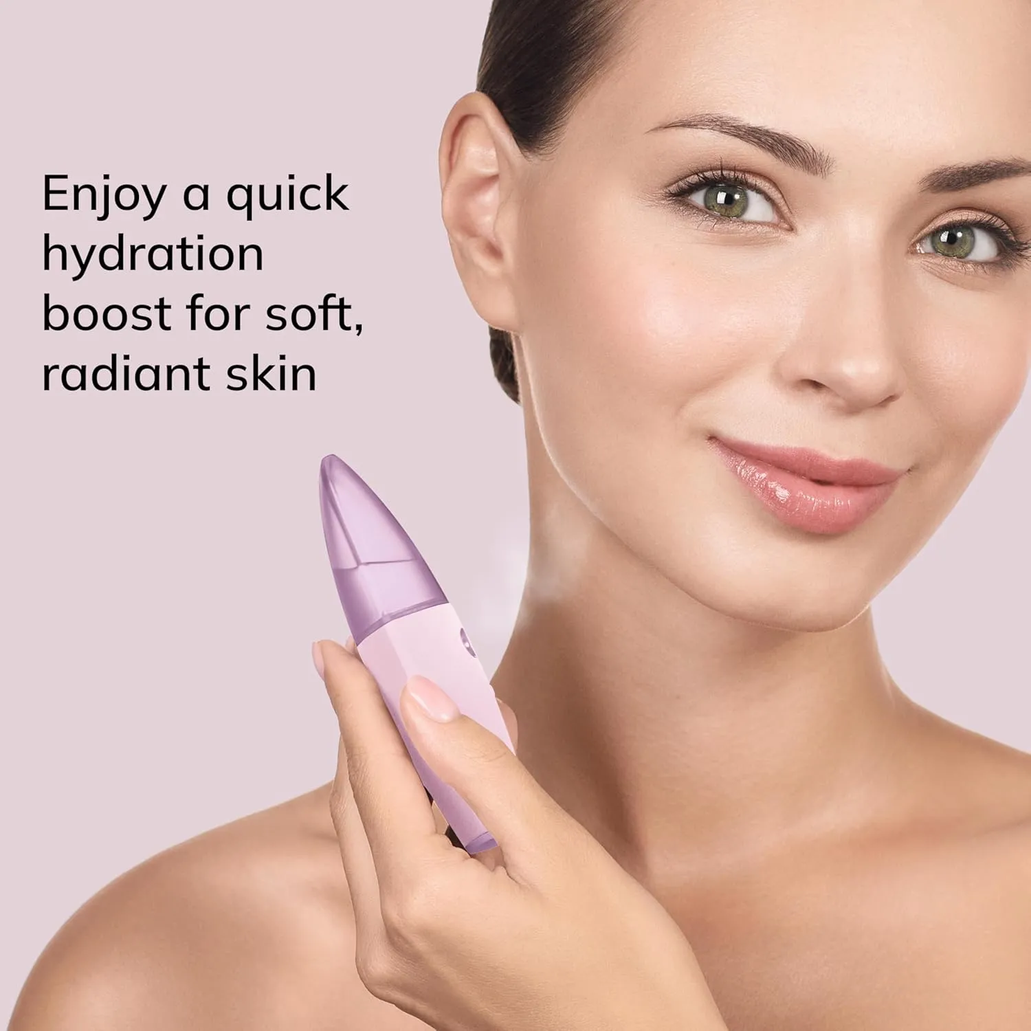 SmartAppGuided™ Facial Hydration Refresher | 4 in 1 | Water Atomizer | Moisturizing Spray Machine | Face Mister | Humidifier for Natural Glow | Reduce Redness & Dry Skin