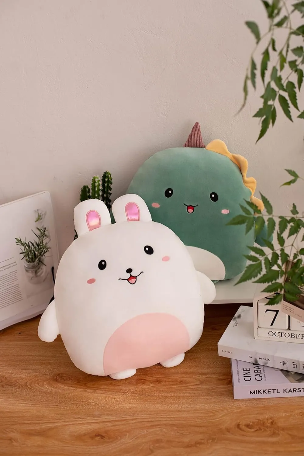 Soft Bunny Plush Hugging Pillow Cute White Rabbit Stuffed Animal Plushies Toy Bunny Rabbit Kids Stuffed Animals Plush Toys for Birthday, Valentine, Christmas 12 Inch
