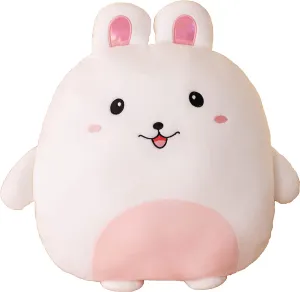 Soft Bunny Plush Hugging Pillow Cute White Rabbit Stuffed Animal Plushies Toy Bunny Rabbit Kids Stuffed Animals Plush Toys for Birthday, Valentine, Christmas 12 Inch