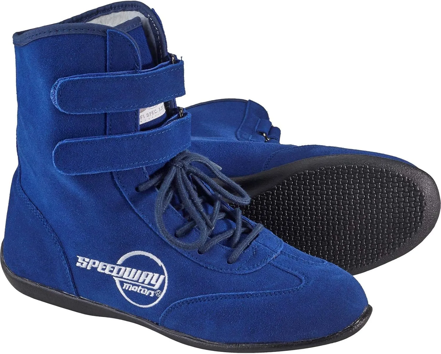 Speedway Motors Red Hightop Racing Shoes, 9.5, SFI 3.3/5, Flexible Leather