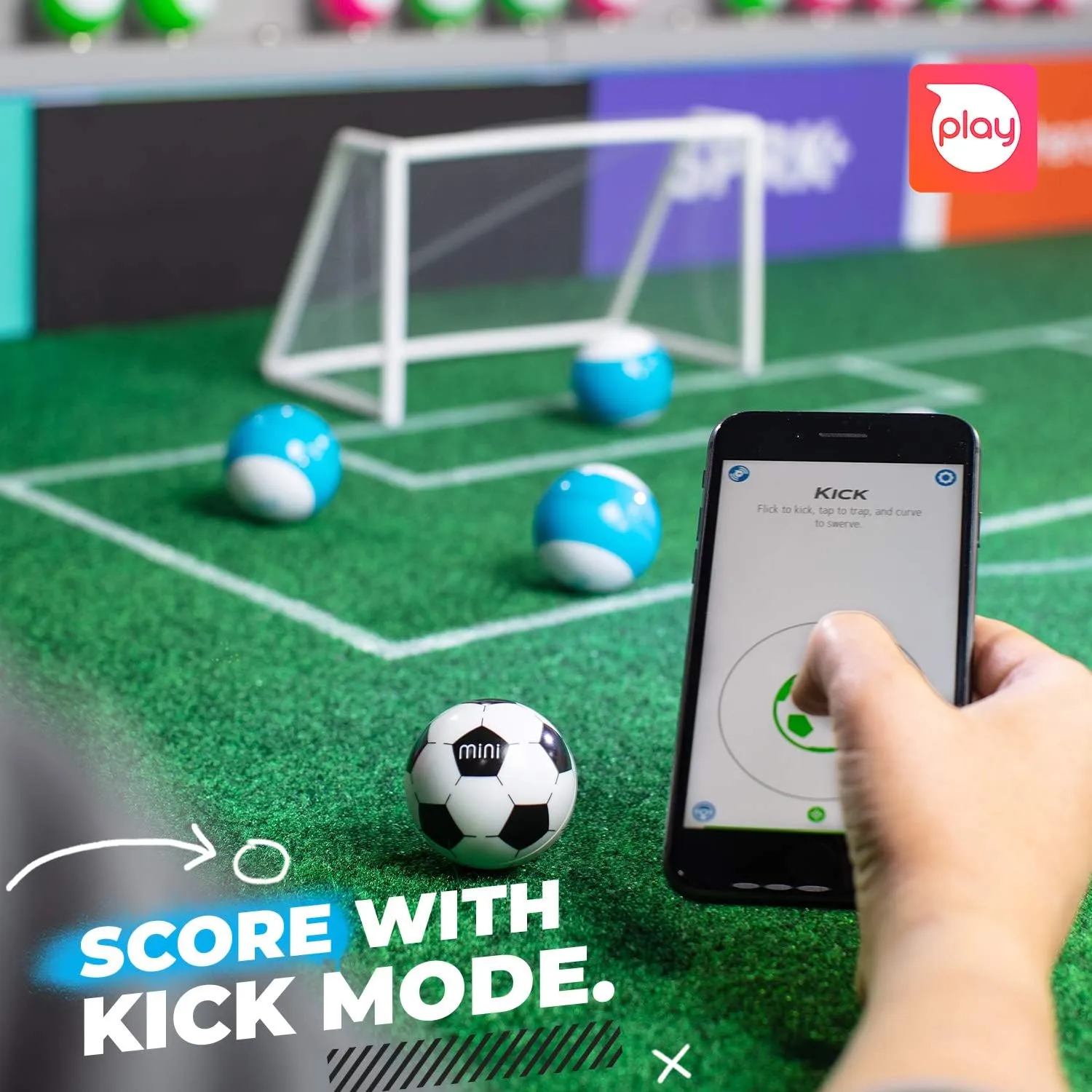 Sphero Mini Soccer - Coding Robot Ball - Educational Coding and Gaming for Kids and Teens - Bluetooth Connectivity - Interactive and Fun Learning Experience for Ages 8 