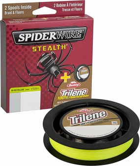 Spiderwire Stealth Trilene 100% Fluorocarbon Dual - 125yds