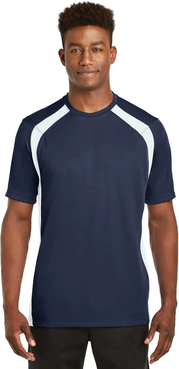 SPORT-TEK Men's Dry Zone Colorblock Crew
