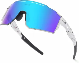 Sports Polarized Sunglasses for Women Men, UV400 Cycling Goggles Baseball Running Fishing Outdoor Windproof Eyewear