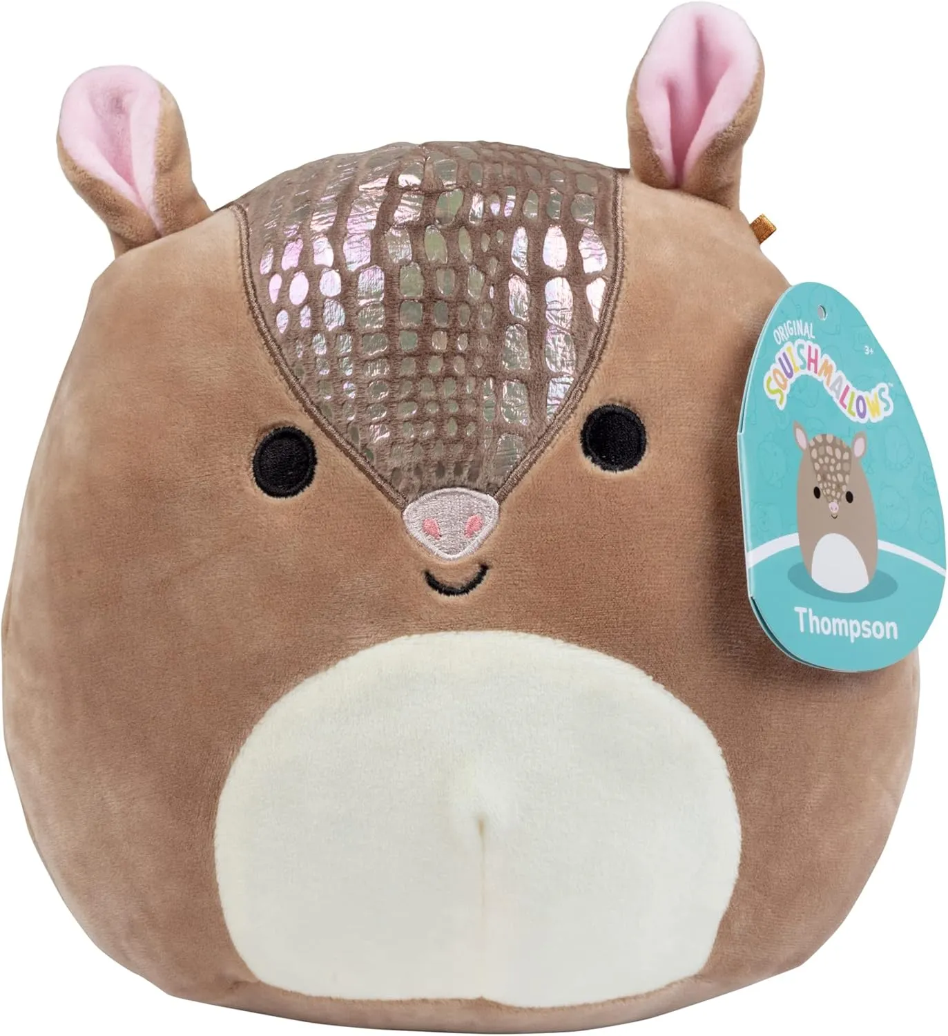 Squishmallows 8" Thompson The Armadillo - Official Kellytoy Plush - Cute and Soft Armadillo Stuffed Animal Toy - Great Gift for Kids