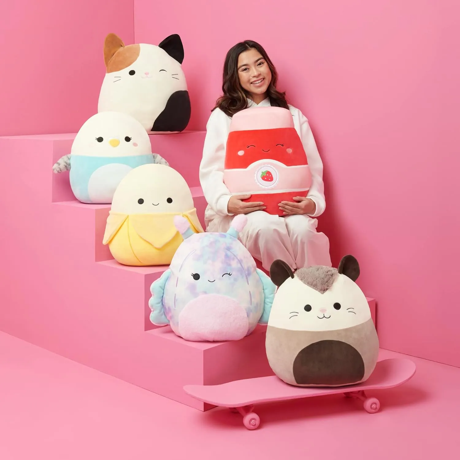 Squishmallows Original 16-Inch Akilah Blue Stingray - Official Jazwares Plush (Large)