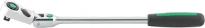 Stahlwille 13261010 QuickRelease Fine-Tooth Flexible-Joint Ratchet with 80 Teeth, Reversible, Non-Slip 2 Component Handle, Registered Design, Length 416mm, Made in Germany