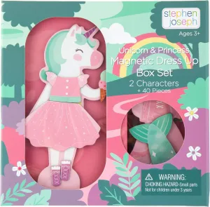 Stephen Joseph, Magnetic Dress Up Doll Unicorn and Princess
