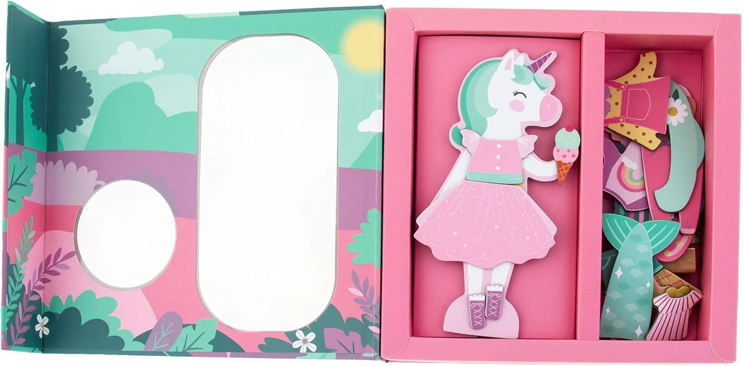 Stephen Joseph, Magnetic Dress Up Doll Unicorn and Princess