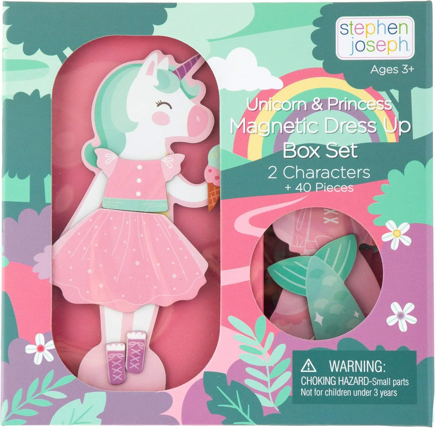 Stephen Joseph, Magnetic Dress Up Doll Unicorn and Princess