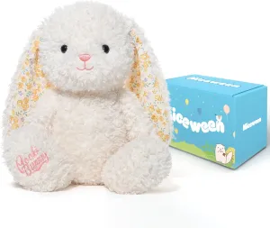 Stuffed Animals Bunny Plush Toys 15 inches Soft and Comfort Rabbit Plush Toy Gift for Kids, White