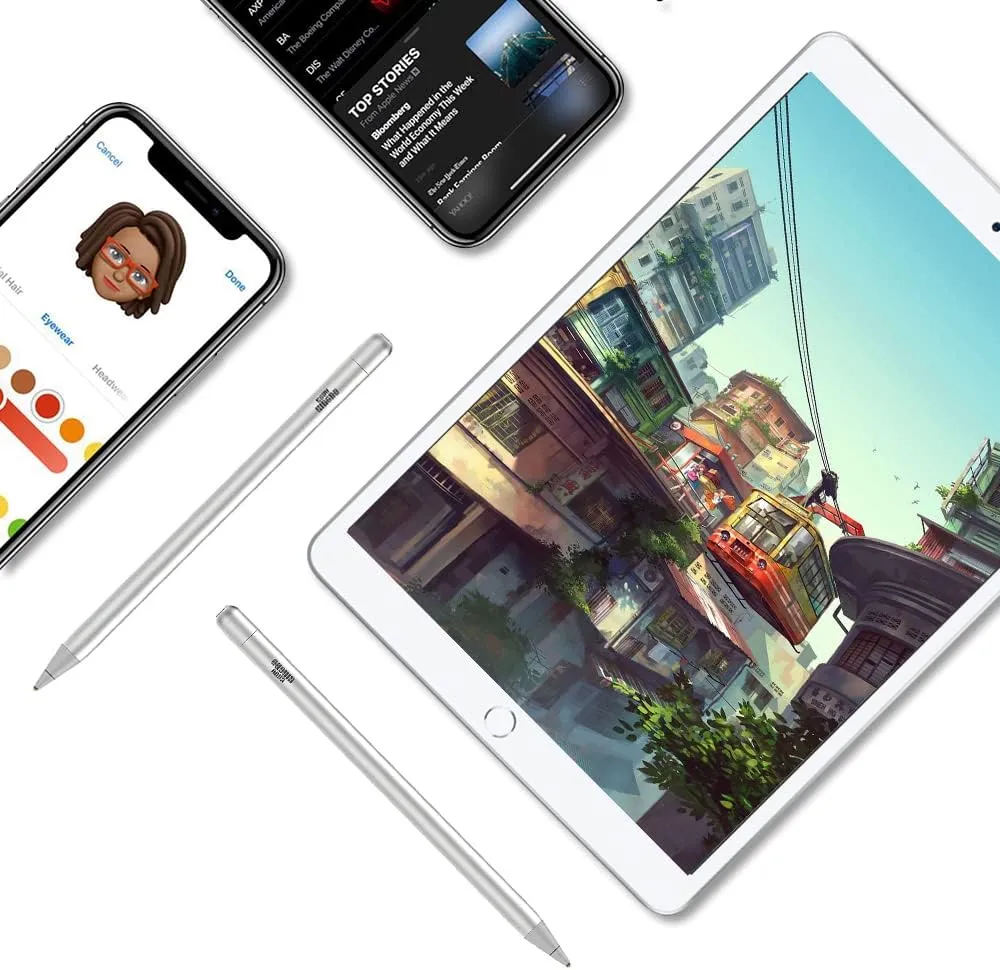 Stylus for iPad, Stylus for iPhone (Silver)