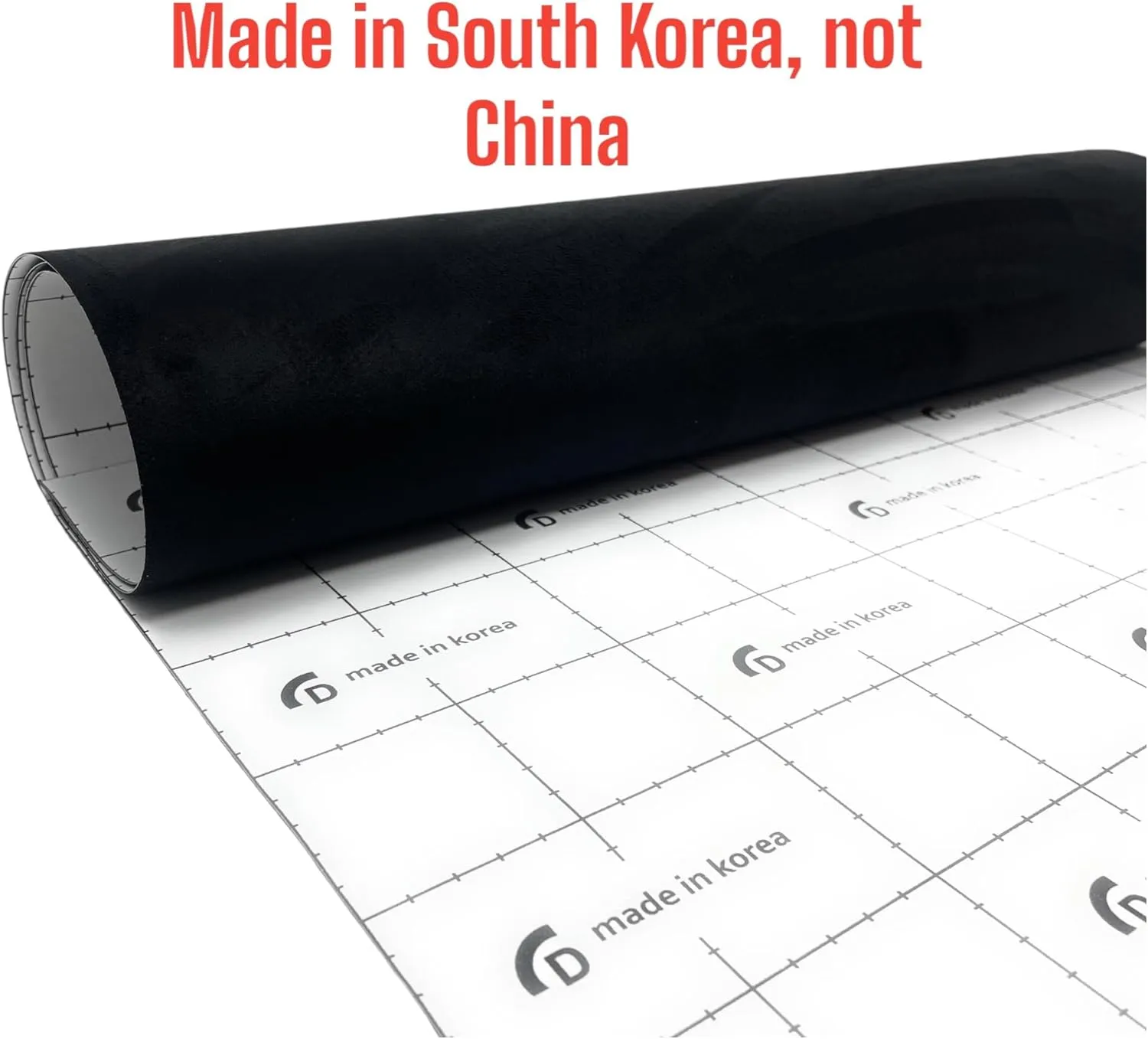Suede Fabric Wrap - Self Adhesive Film Sticker 16 x 55 Inches Silky Decal Sheet for Car Interior Furniture Upholstery DIY Elastic Stretch Peel and Stick Black