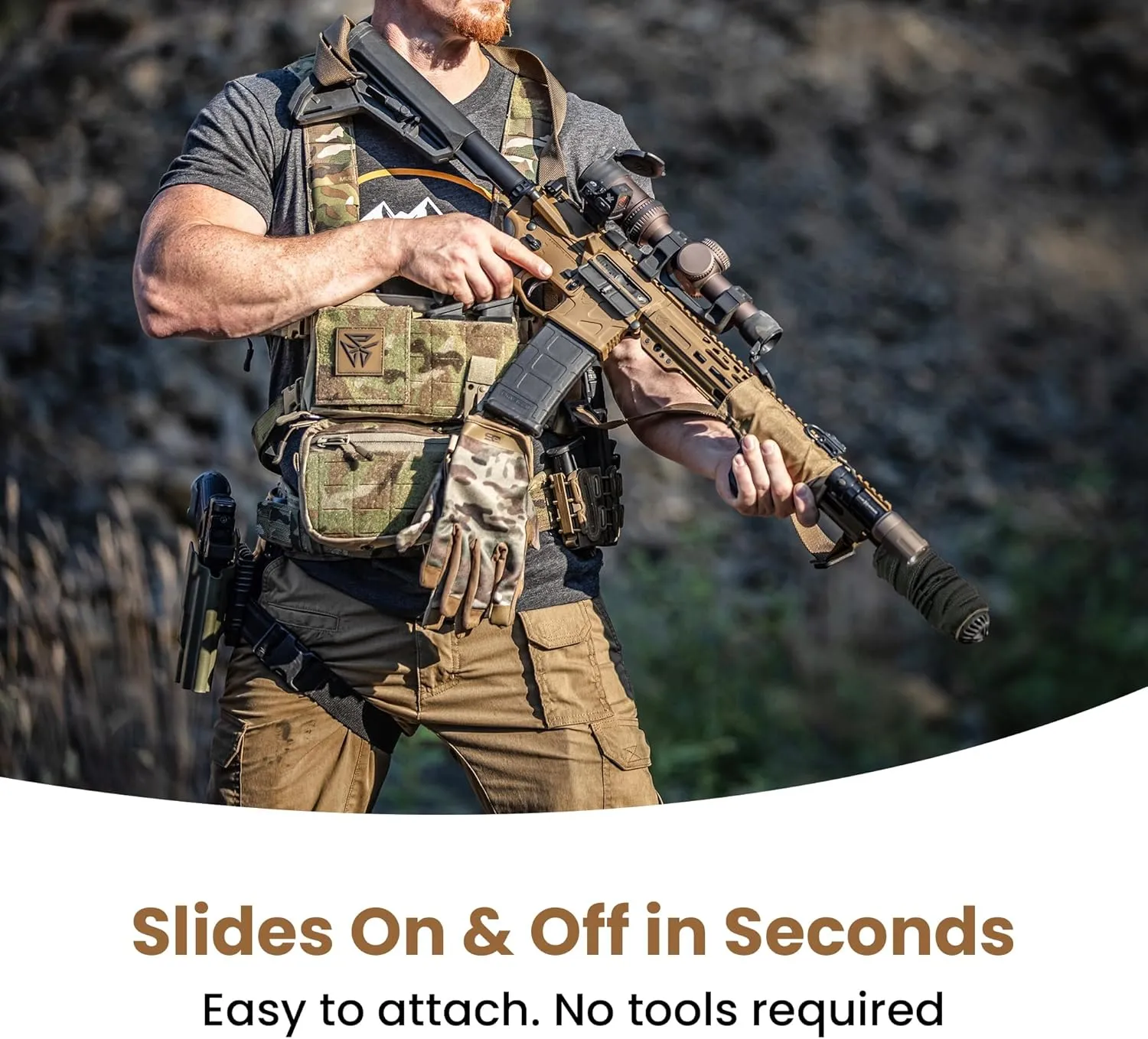 Suppressor Cover – Dual Layer Heat-Resistant Suppressor Covers for Extreme Firearm Heat Protection, No-Slip Fit, 1.5 inches Diameter with Multiple Lengths