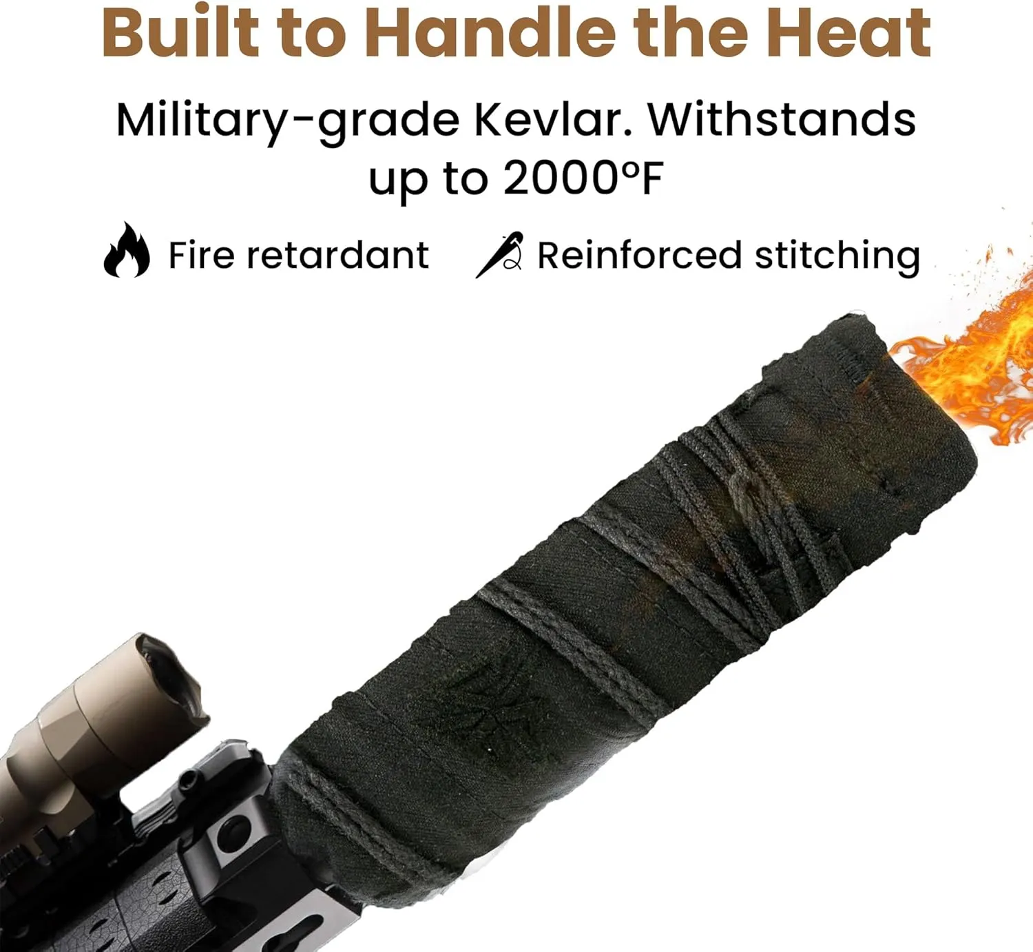 Suppressor Cover – Dual Layer Heat-Resistant Suppressor Covers for Extreme Firearm Heat Protection, No-Slip Fit, 1.5 inches Diameter with Multiple Lengths