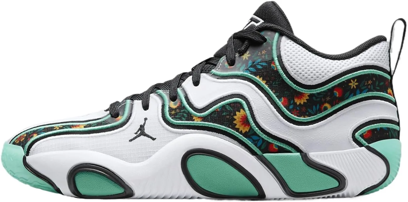 Tatum 3 Basketball Shoes (FZ6598-103, White/Kinetic Green/Black) Size 13