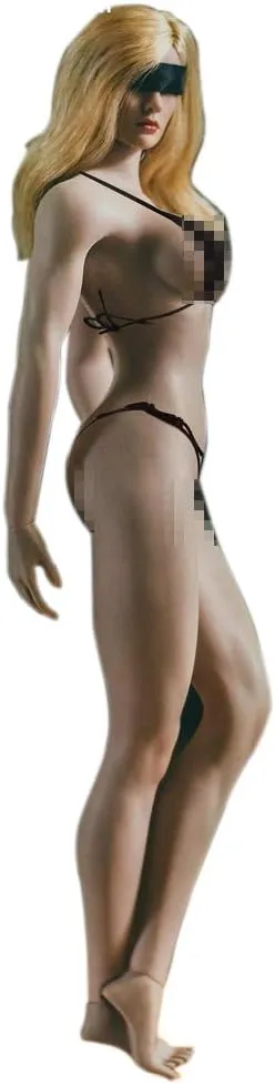 TBLeague 1/6 Scale Female Seamless Action Figures-Realistic Full Silicone Body Stainless Steel Skeleton 12" Super Flexible Female Figure Dolls (TBLS21B)