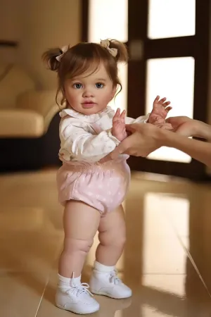TERABITHIA 26Inches Soft Cuddly Body Realistic Reborn Toddler Dolls Lifelike Newborn Baby Collectible Art Doll for Girls, Safe for Kids Age 3 