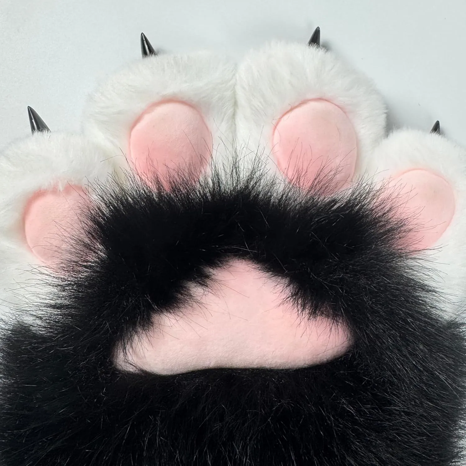 Therian Paws With Claws Faux Fursuit Cat Paw Gloves Fox Wolf Claw Gloves Halloween Furry Costume Accessories