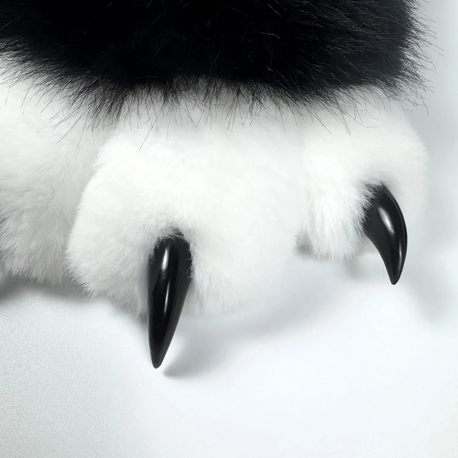 Therian Paws With Claws Faux Fursuit Cat Paw Gloves Fox Wolf Claw Gloves Halloween Furry Costume Accessories