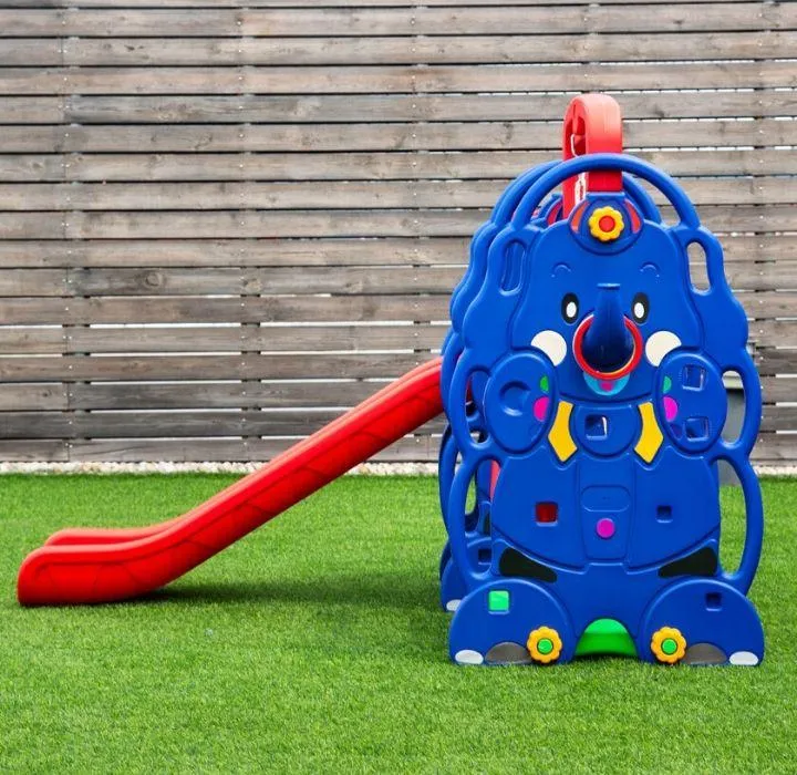 Toddler 3-in-1 Swing Set with Slide and Hoop