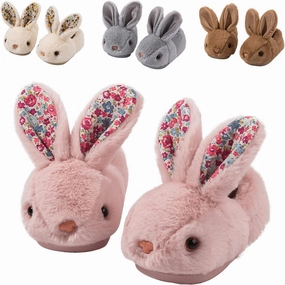 Toddler Bunny Slippers for Girls Boys Warm Plush Cute Rabbit Slippers Cozy House Slippers Indoor Outdoor for Kids Children