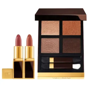 Tom Ford Limited Edition Eye and Mini Lip Set - Color Quad (36 Tiger Eye) and Mini Lip Colors (Casablanca and West Coast)