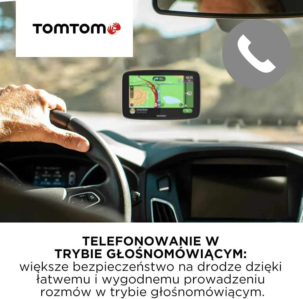 TomTom Car Sat Nav GO Essential, 6 Inch, with Traffic Congestion and Speed Cam Alert Trial Thanks to TomTom Traffic, EU Maps, Updates via WiFi, Handsfree Calling, Click-and-Drive Mount