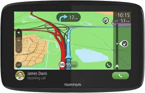 TomTom Car Sat Nav GO Essential, 6 Inch, with Traffic Congestion and Speed Cam Alert Trial Thanks to TomTom Traffic, EU Maps, Updates via WiFi, Handsfree Calling, Click-and-Drive Mount