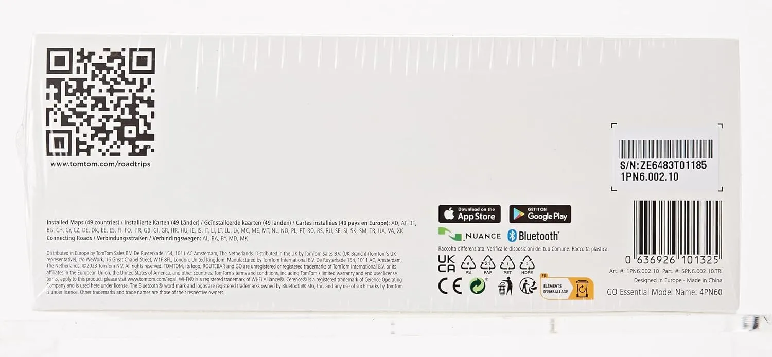 TomTom Car Sat Nav GO Essential, 6 Inch, with Traffic Congestion and Speed Cam Alert Trial Thanks to TomTom Traffic, EU Maps, Updates via WiFi, Handsfree Calling, Click-and-Drive Mount