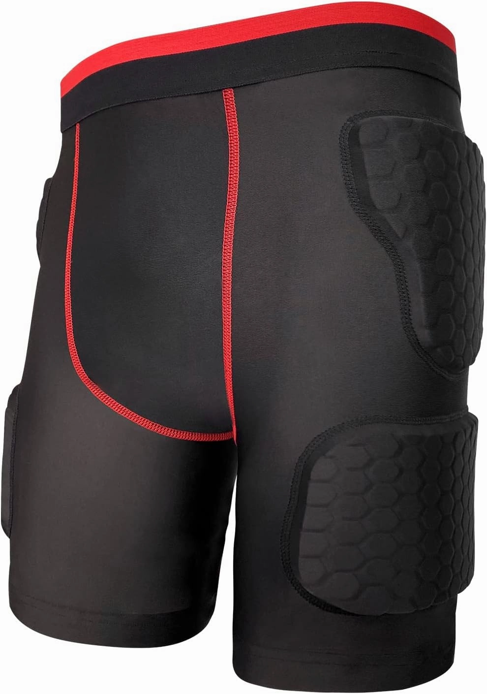 Topeter Men’s Padded Shorts Skate Compression Short Basketball Hip Protective Underwear