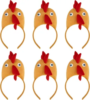 TopTie 6 PCS Animals Ears Headband, Halloween Decorations for Adult & Kid, Jungle Safari Animals Hair Hoop for Party Favors