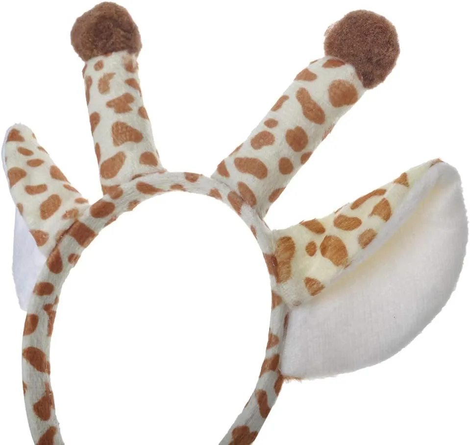 TopTie 6 PCS Animals Ears Headband, Halloween Decorations for Adult & Kid, Jungle Safari Animals Hair Hoop for Party Favors