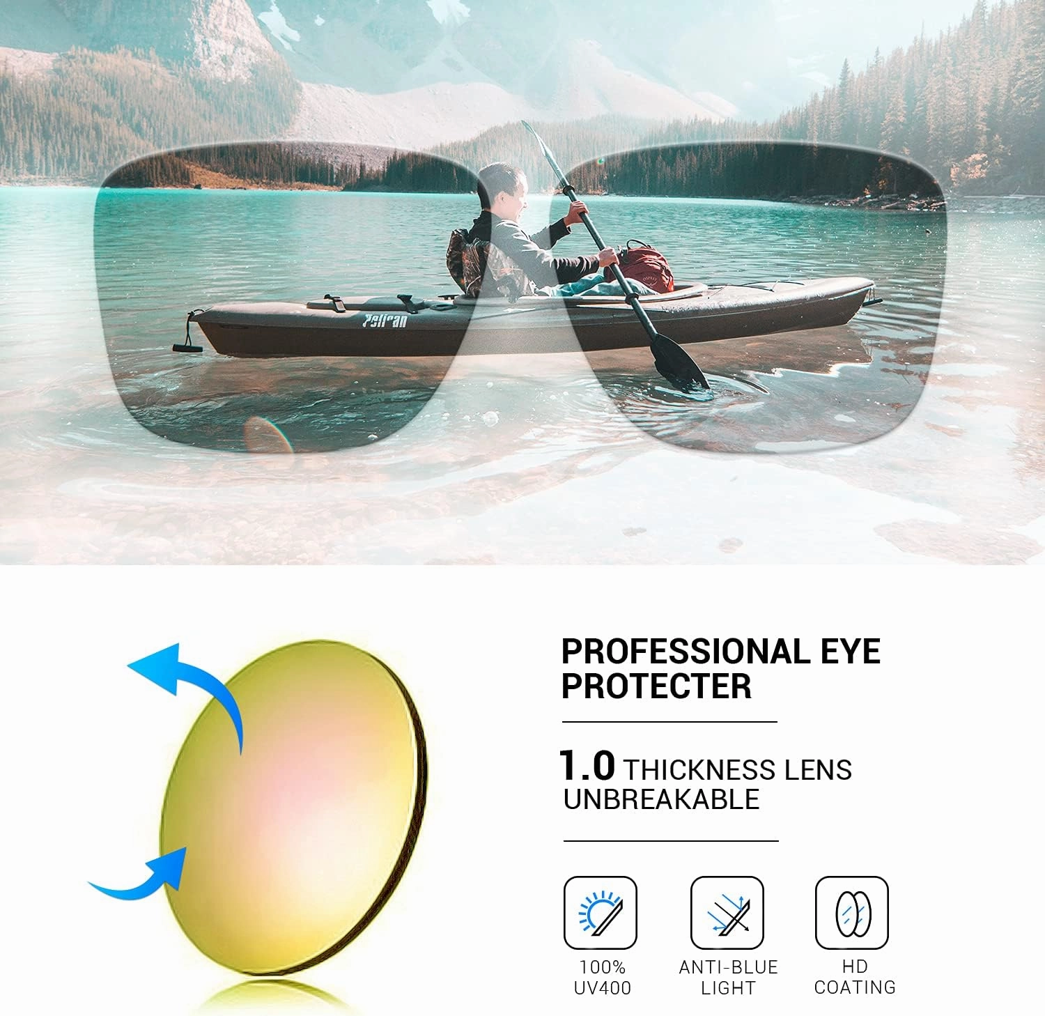 TOREGE Sports Polarized Sunglasses for Men Women Flexible Frame Cycling Running Driving Fishing Mountaineering TR24