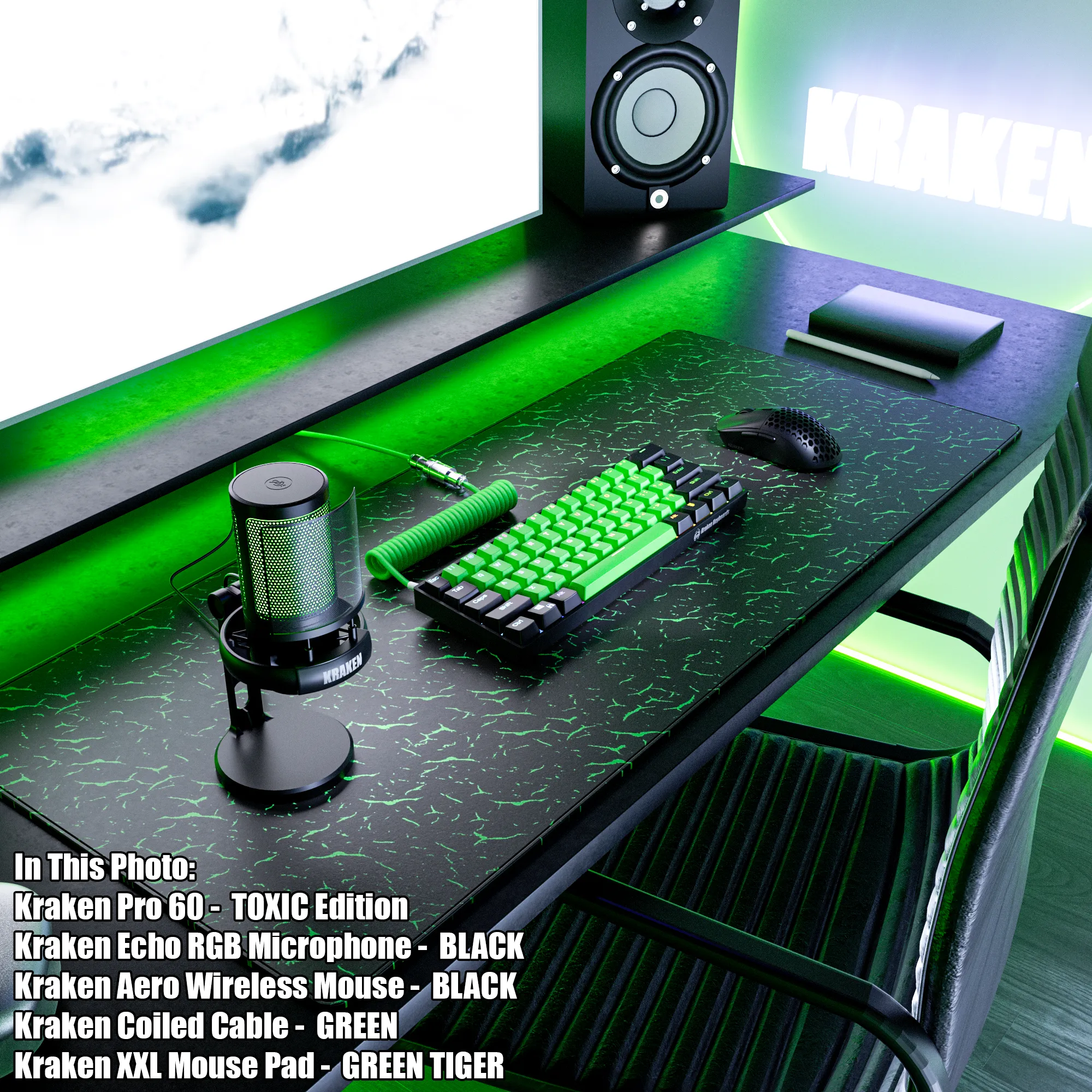 TOXIC EDITION - Kraken Pro 60% Mechanical Keyboard