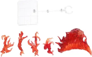 Toyvian 1set Assembly Doll Rack Model Stand Flexible Transparent Action Figure Holder Portable Display Base for Fire Effects for Custom Doll Scenes