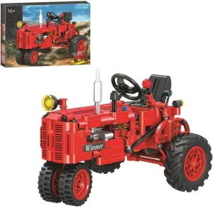Tractor Toy Building Kits for The Classical Old Tractor, 302 PCS Tractor Building Block Set, Tractor Model Stem Building Bricks Sets Toy Gift for Kids Adult, Compatible with Major Brands