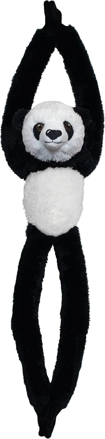 Tree Huggers - Panda from Deluxebase. 28 inch Hanging Stuffed Animals Made from Recycled Plastic Bottles. Eco-Friendly Cuddly Plush Toy and Perfect Cuddly Gift for Kids.