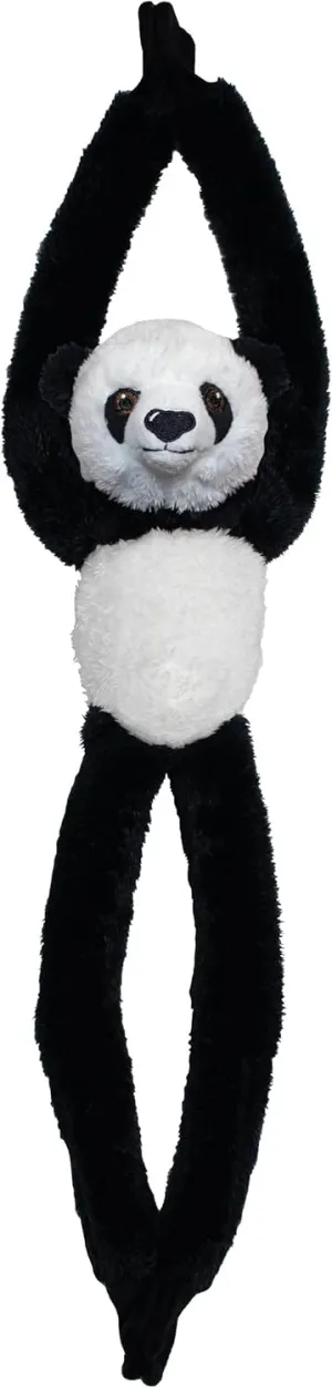 Tree Huggers - Panda from Deluxebase. 28 inch Hanging Stuffed Animals Made from Recycled Plastic Bottles. Eco-Friendly Cuddly Plush Toy and Perfect Cuddly Gift for Kids.