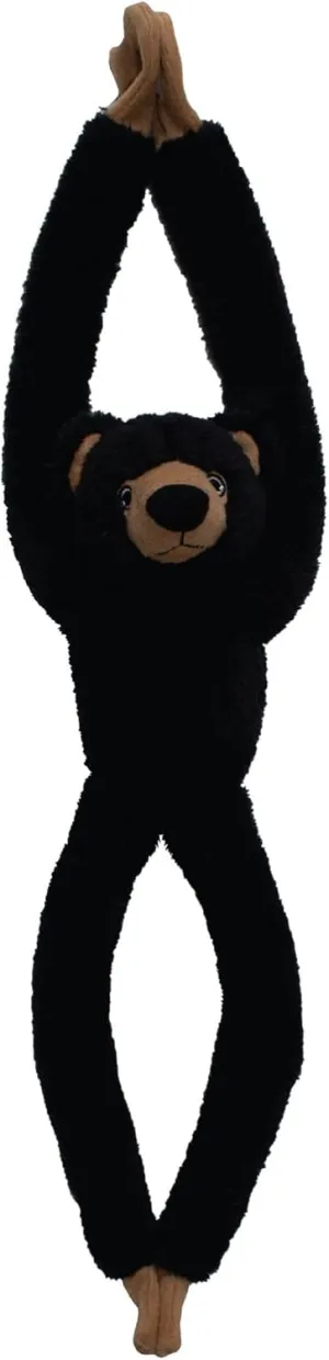 Tree Huggers Wildlife - Black Bear from Deluxebase. Mini Soft Plush Animals made from Recycled Plastic Bottles. Eco-Friendly Cuddly Gift for Kids, Cute Stuffed Animal Toy for Toddlers.