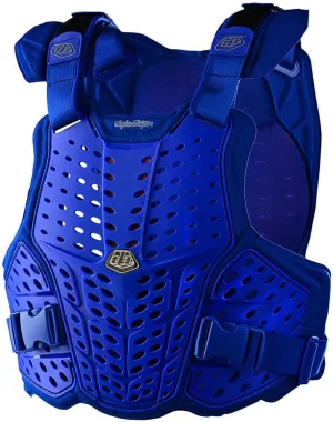 Troy Lee Designs Motocross Motorcycle Dirt Bike Chest and Back Protector for Adult Men Women and Unisex, Rockfight CE Flex (MD/LG, Blue)