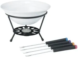Trudeau Chocolate Sundial 7-piece Mini Fondue Set, 2-pack