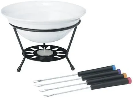 Trudeau Chocolate Sundial 7-piece Mini Fondue Set, 2-pack