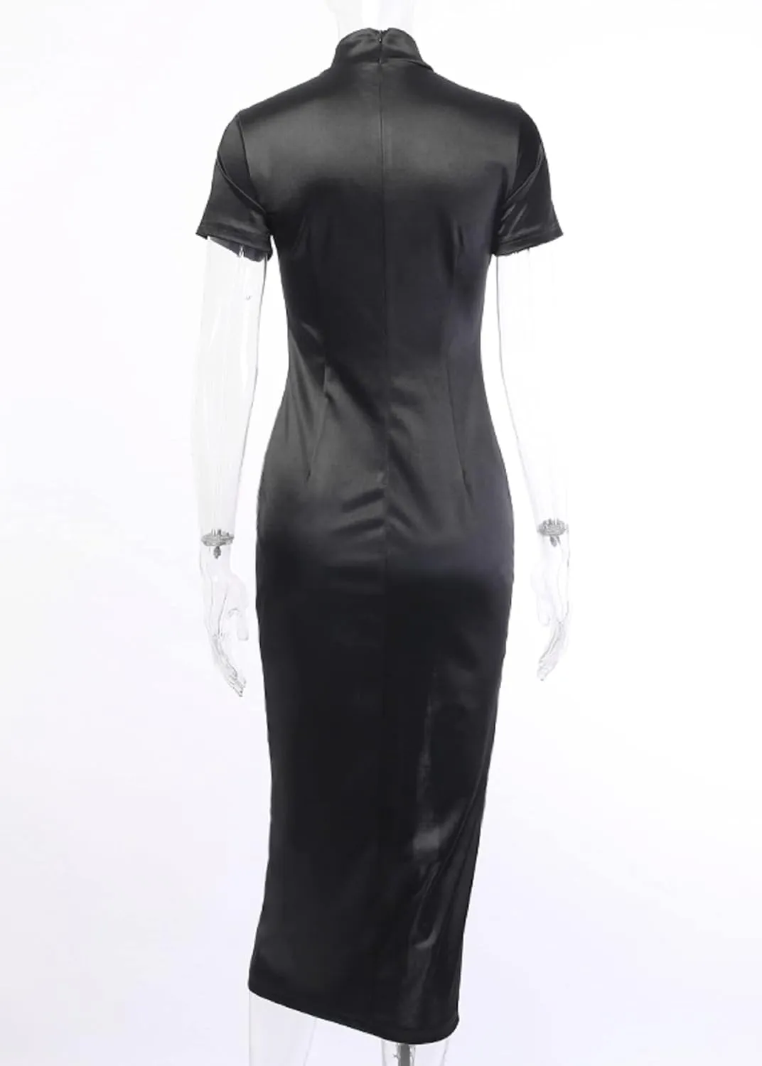 TSMNZMU Cheongsam Dress for Women - Gothic Asian Long Maxi Dress with Dragon Print